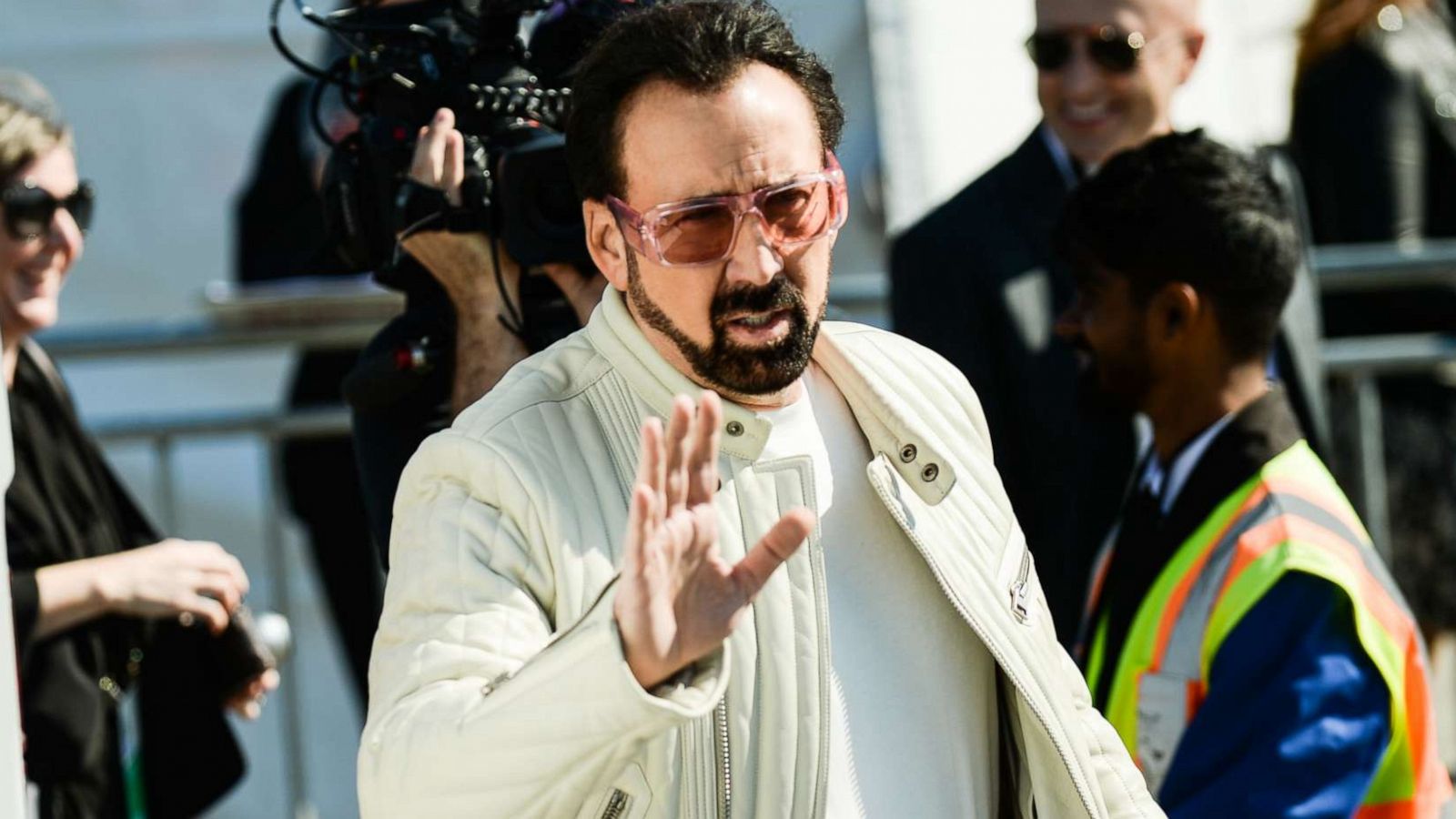 PHOTO: Actor Nicolas Cage arrives at the Independent Spirit Awards at Santa Monica Pier, Feb. 8, 2020 in Santa Monica, Calif.