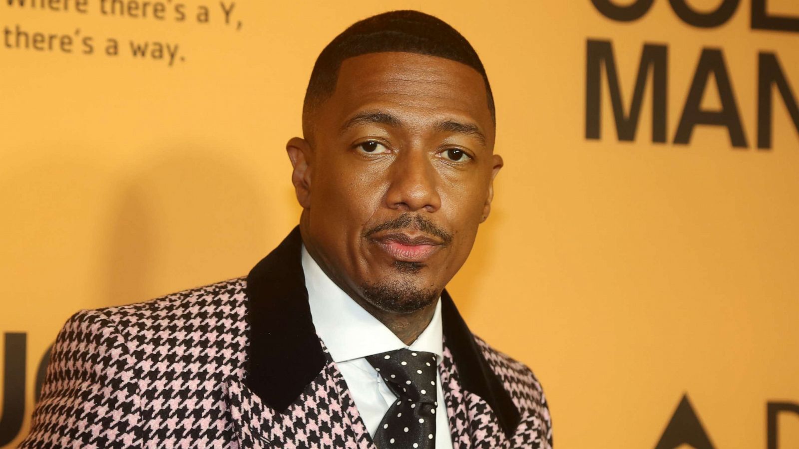 PHOTO: Nick Cannon poses at the opening night of the new play "Thoughts of a Colored Man" on Broadway at The Golden Theatre on Oct. 13, 2021, in New York.