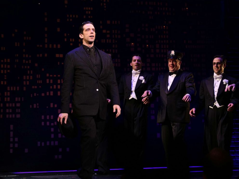 PHOTO: Nick Cordero during the Broadway Opening Night Performance Curtain Call for "Bullets Over Broadway" at the St. James Theatre on April 10, 2014, in New York.