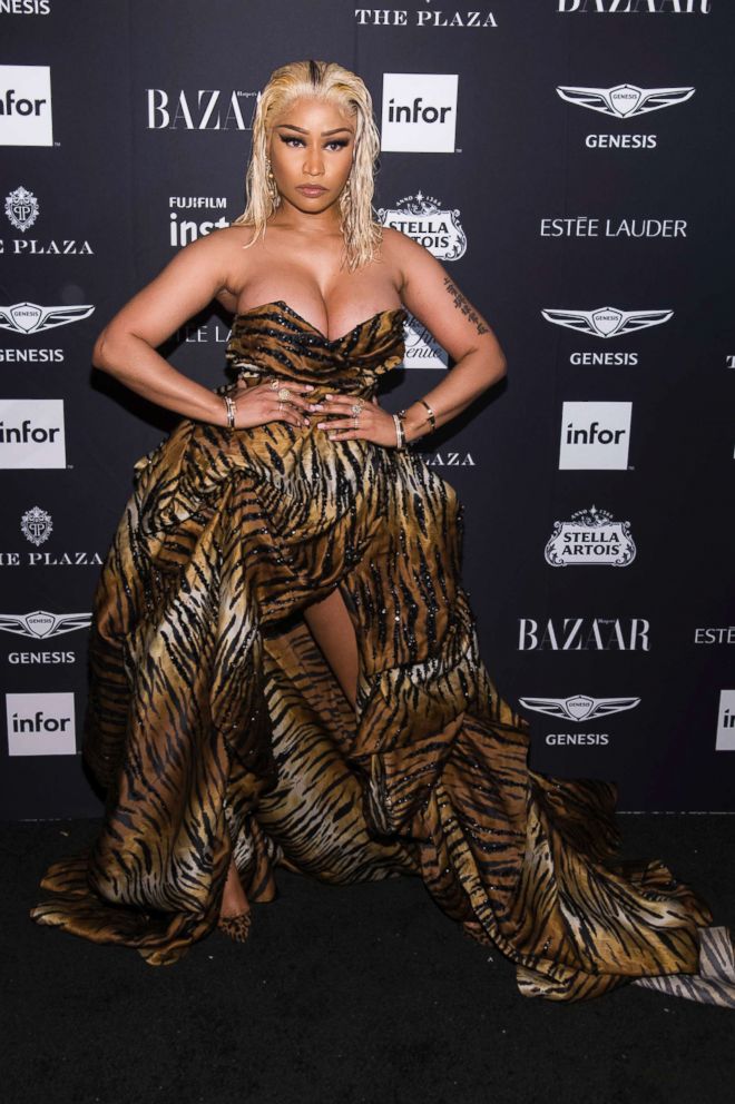 PHOTO: Nicki Minaj attends the Harper's BAZAAR "ICONS by Carine Roitfeld" party at The Plaza on Sept. 7, 2018 in New York.