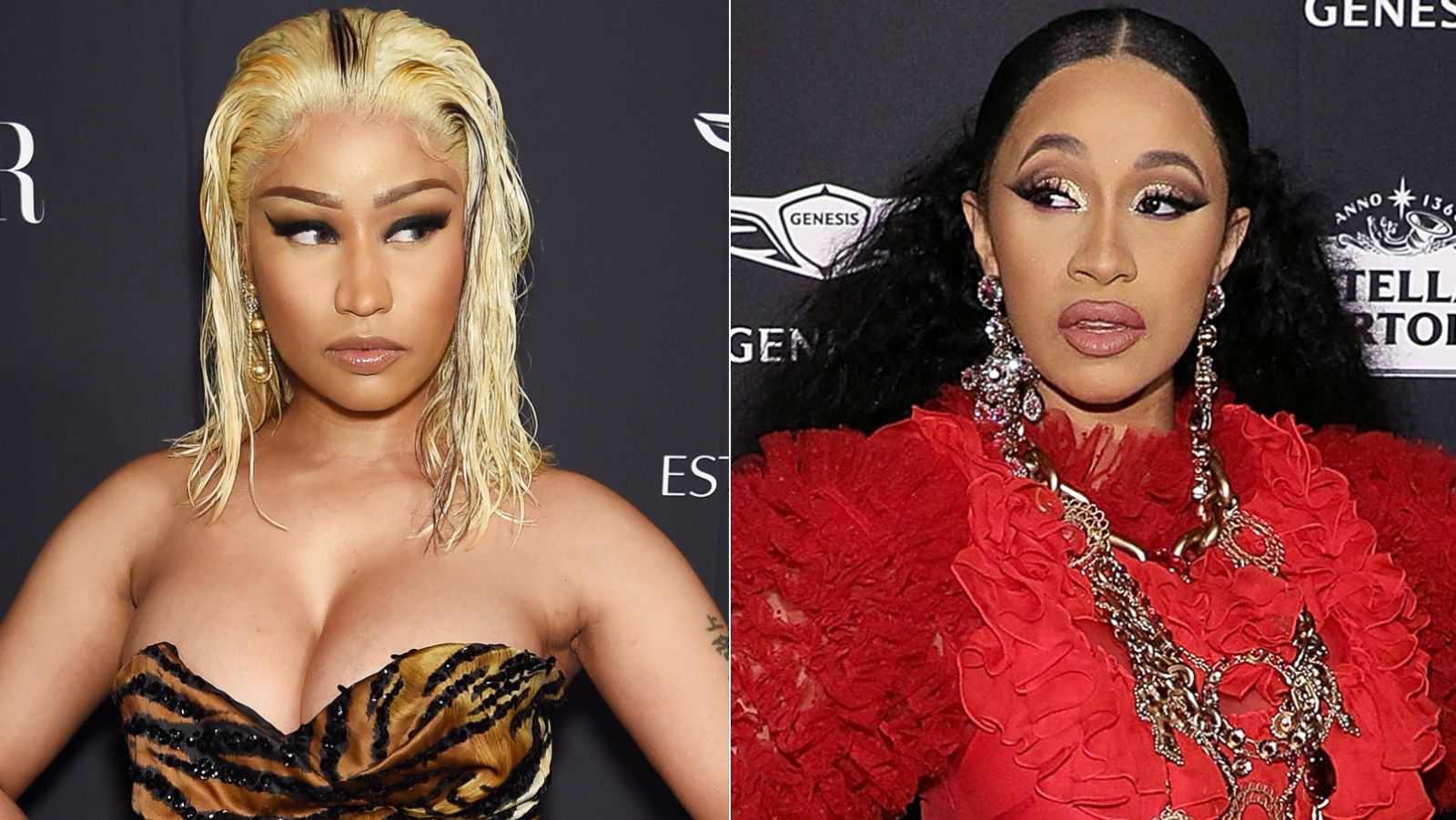 PHOTO: Pictured (L-R) are Nicki Minaj and Cardi B at the 2018 Harper's BAZAAR ICONS Party at The Plaza Hotel on Sept. 7, 2018 in New York City.