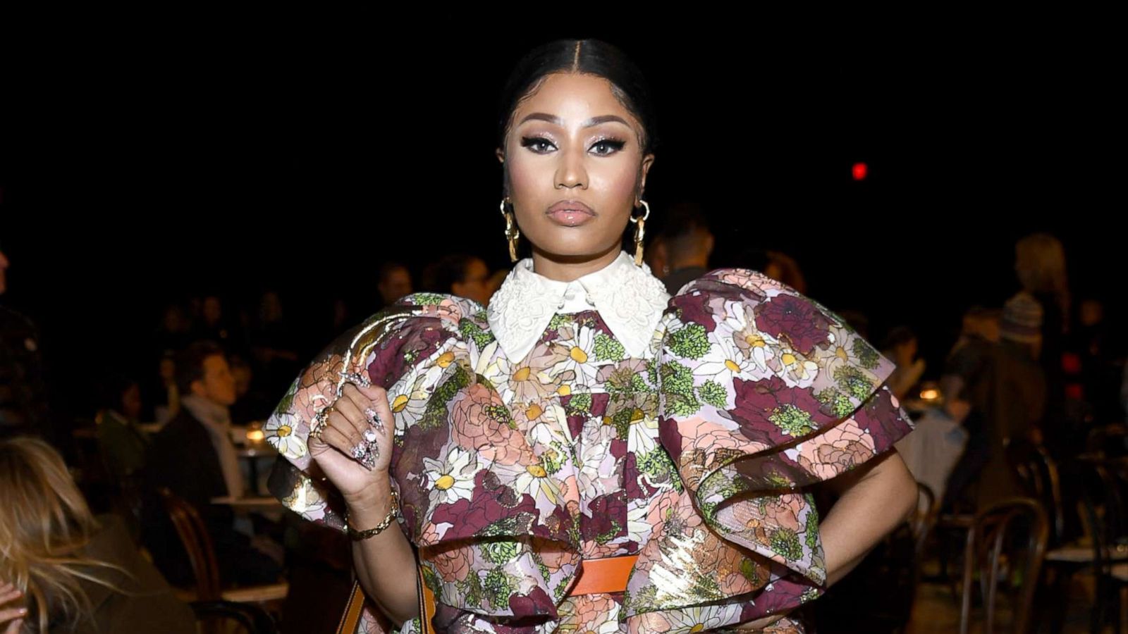 PHOTO: Nicki Minaj attends the Marc Jacobs Fall 2020 runway show during New York Fashion Week on Feb. 12, 2020 in New York City.