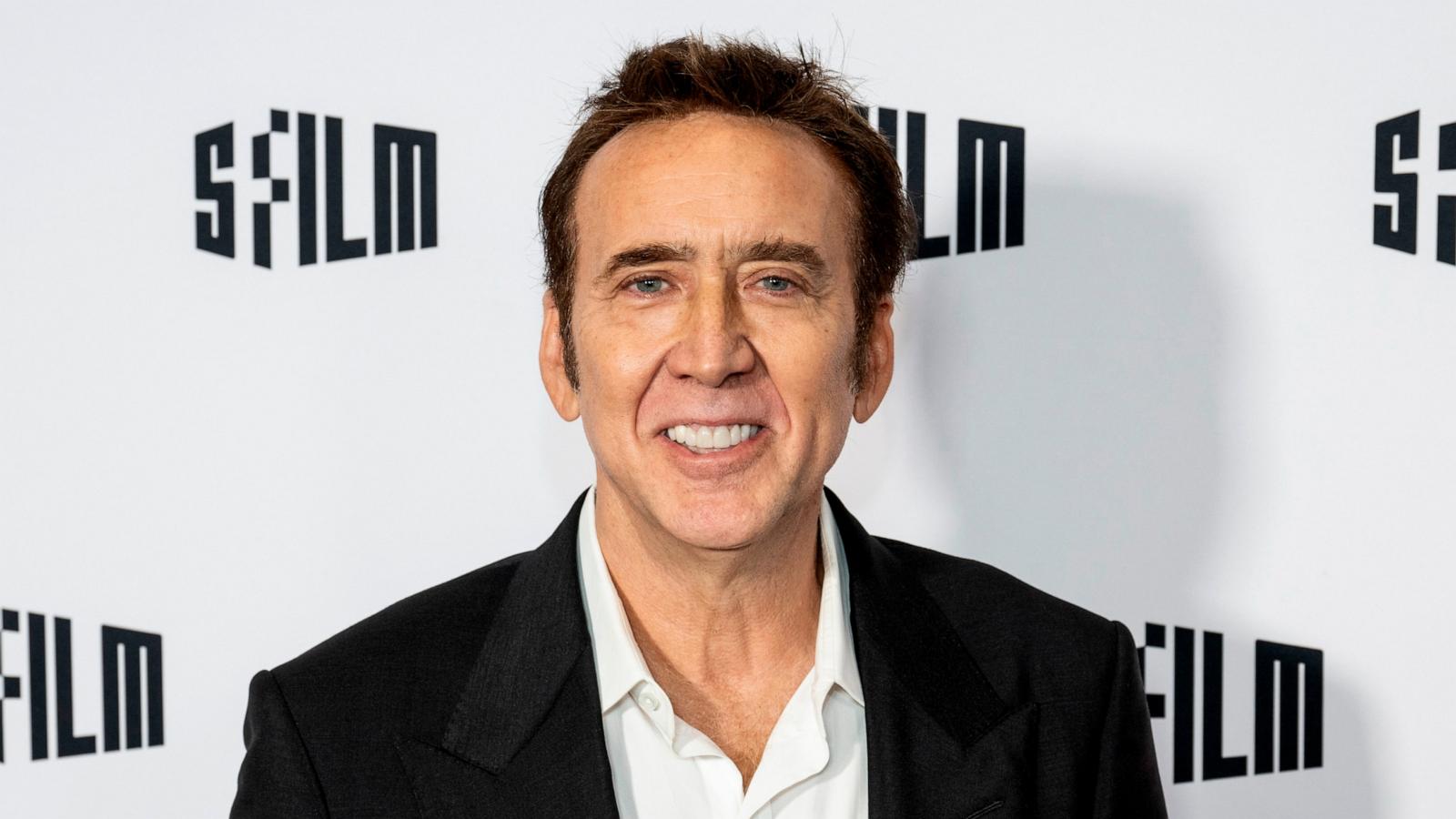 PHOTO: Nicolas Cage attends the 2023 SFFILM Awards Night to receive the Maria Manetti Shrem Lifetime Achievement Award for Acting at Yerba Buena Center for the Arts on December 04, 2023 in San Francisco.