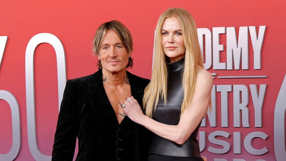 PHOTO: Keith Urban and Nicole Kidman attend the 2025 Academy of Country Music Awards at Omni Frisco Hotel at The Star, May 8, 2025, in Frisco, Texas.
