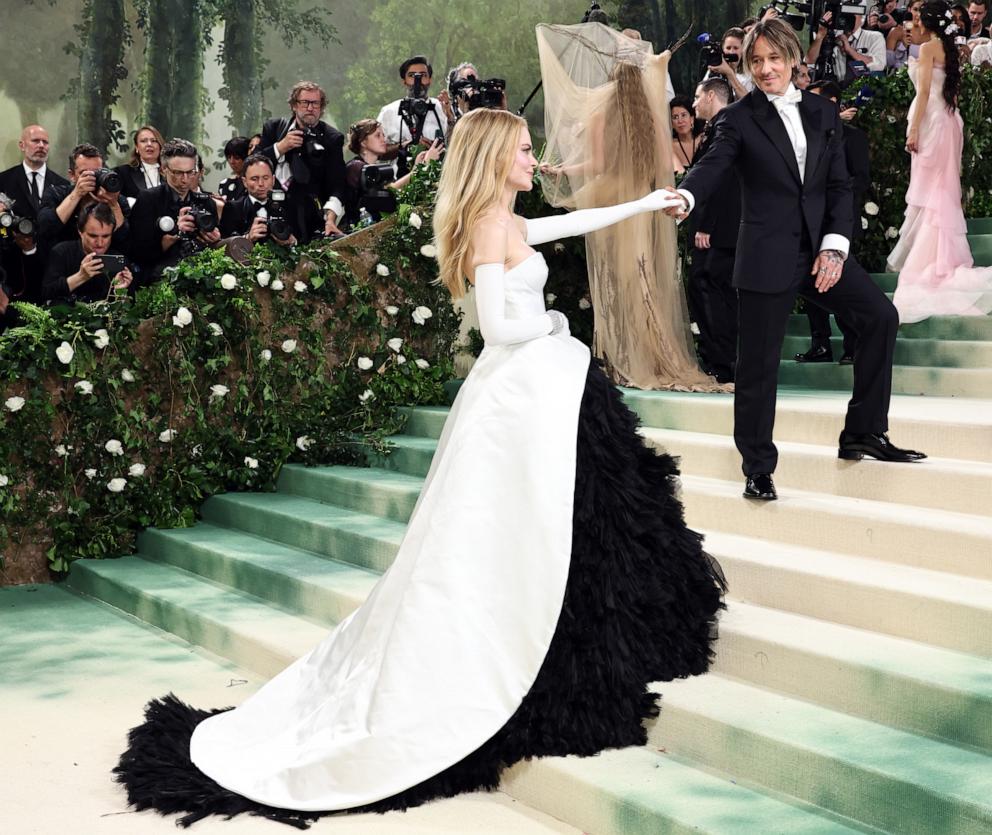 PHOTO: Nicole Kidman and Keith Urban attends The 2024 Met Gala Celebrating "Sleeping Beauties: Reawakening Fashion" at The Metropolitan Museum of Art, May 6, 2024, in New York.