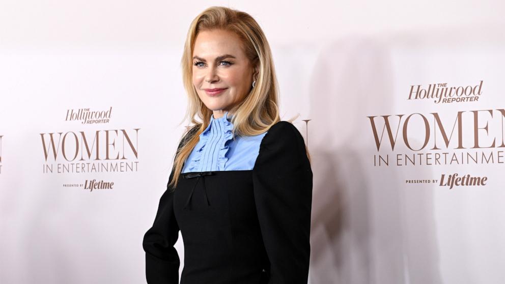 PHOTO: Nicole Kidman attends The Hollywood Reporter's Annual Women in Entertainment Gala presented by Lifetime at The Beverly Hills Hotel on Dec. 4, 2024, in Beverly Hills, Calif.