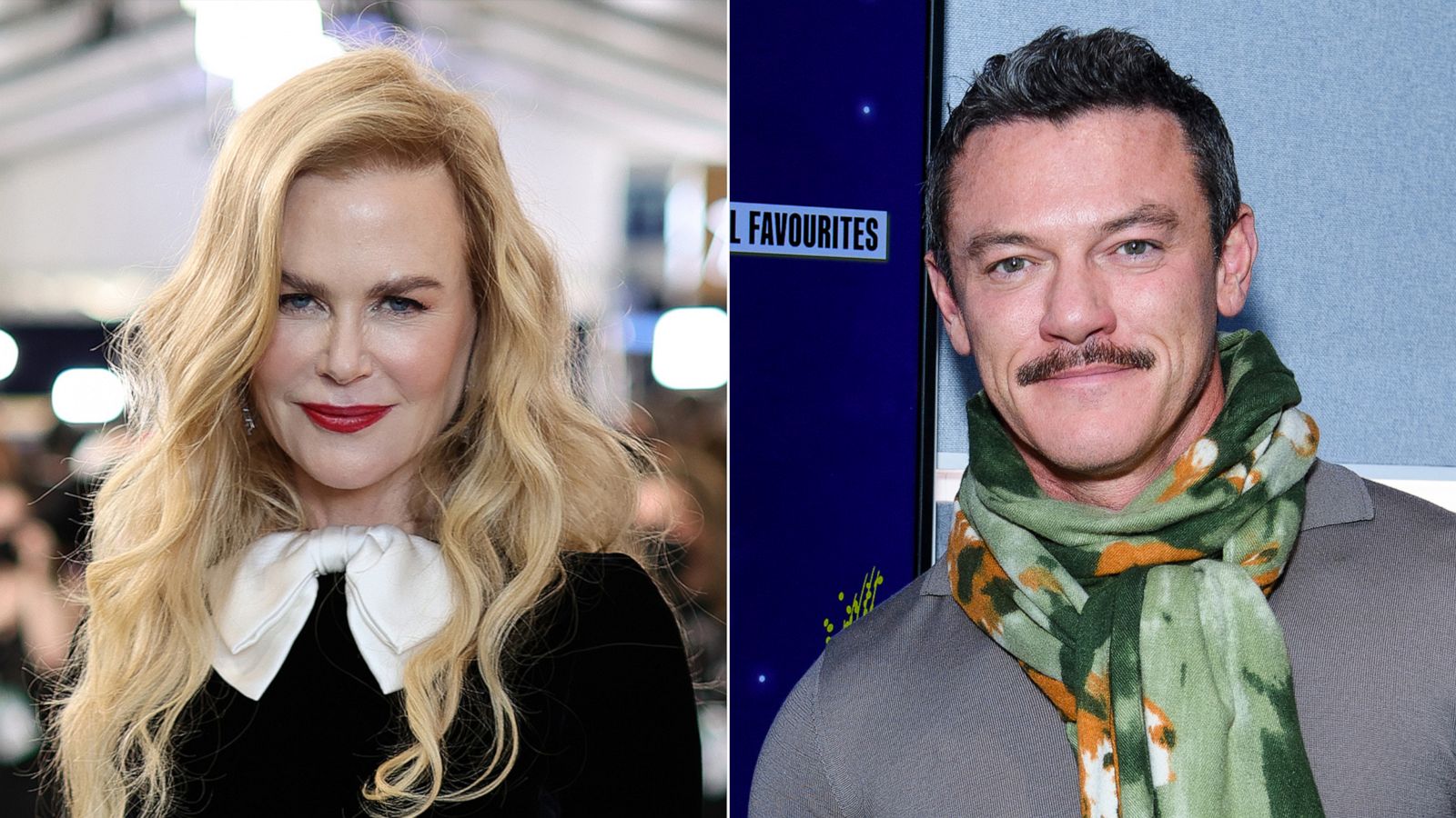 PHOTO: In this Feb. 27, 2022, file photo, Nicole Kidman attends an event in Santa Monica, Calif. | Luke Evans attends an event in London on Oct. 21, 2022.