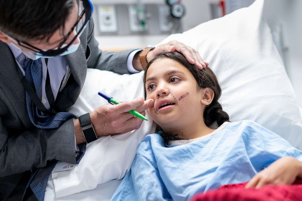 PHOTO: Nicole Serna-Gonzalez, now 11, is pictured while preparing for facial surgery at the Cleveland Clinic.