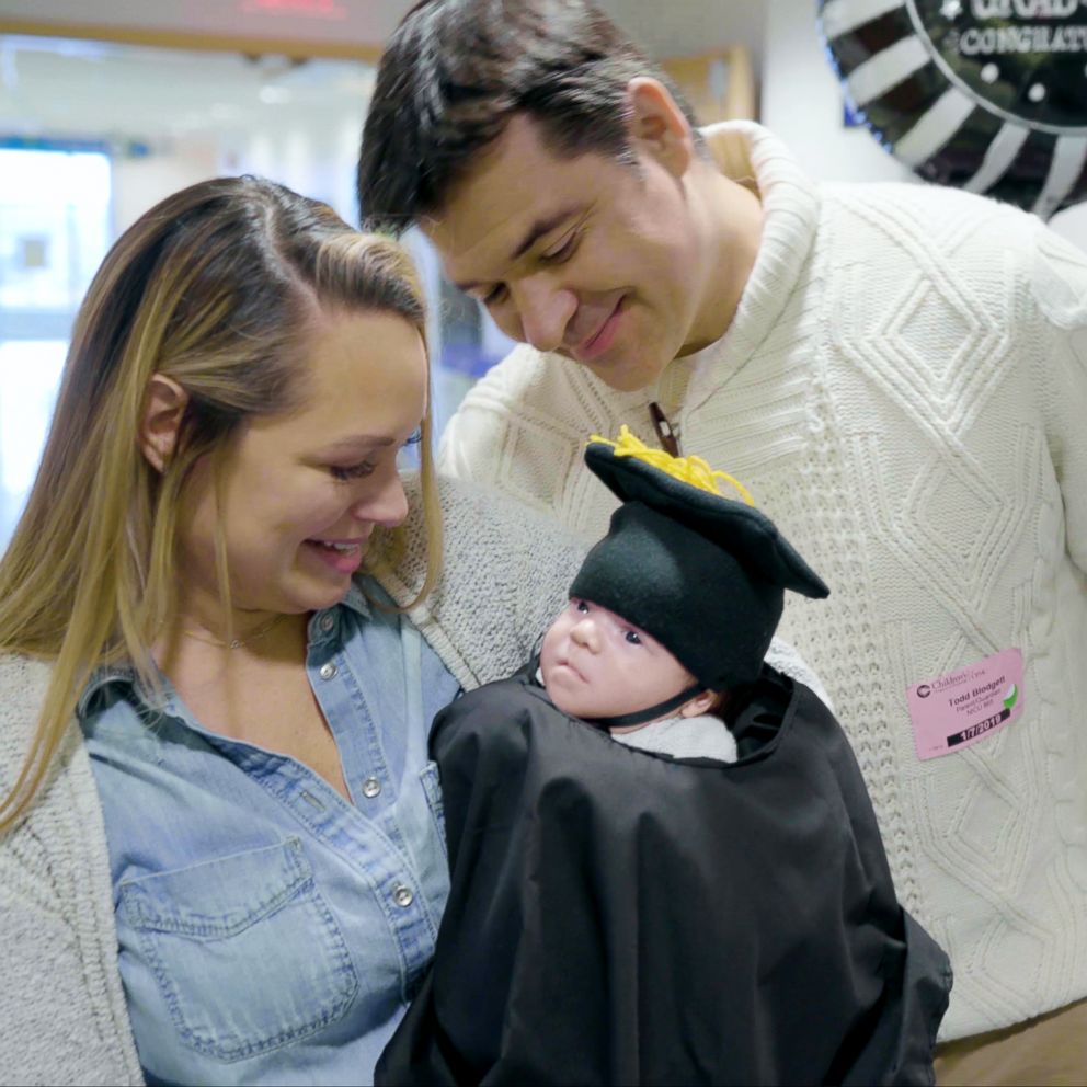 VIDEO: This baby celebrated his last day in the NICU with a touching graduation ceremony