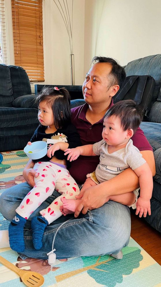 PHOTO: Max Do is pictured with his father Dan and sister Ivy in an undated family photo.