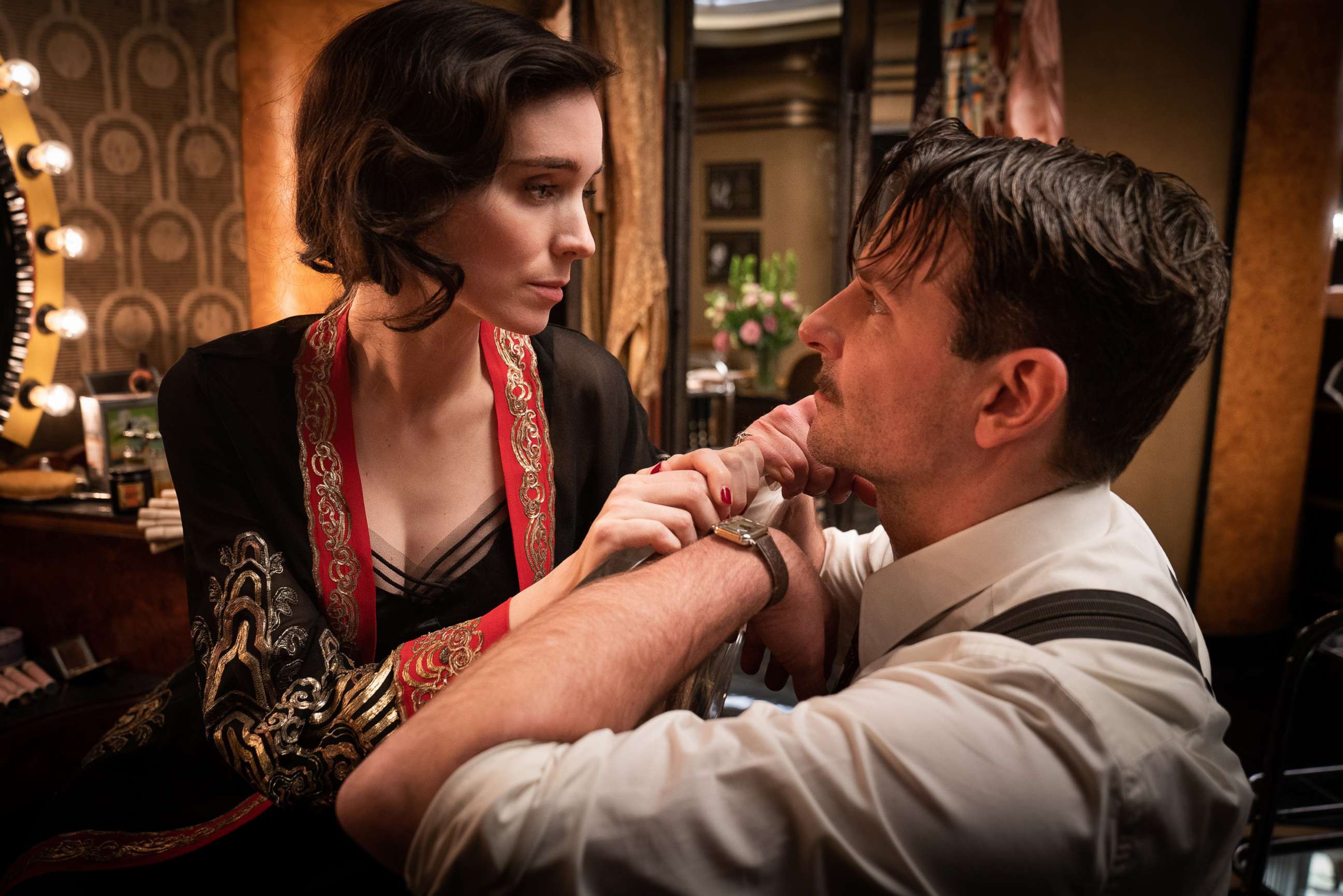 PHOTO: Rooney Mara and Bradley Cooper in the a scene from &quot;Nightmare Alley.&quot;