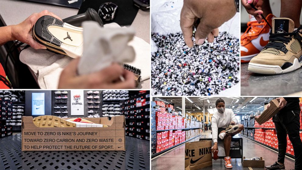 PHOTO: Nike rolls out a refurbished sneaker program to give a second life to shoes.