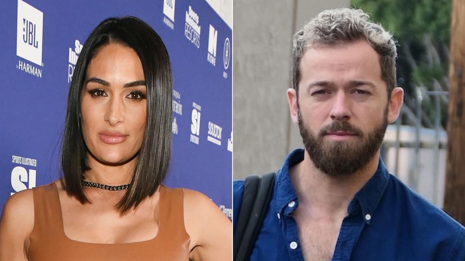 PHOTO: Nikki Bella is pictured in Century City Park on Feb. 12, 2022 . Artem Chigvintsev is seen going to the 'Dancing with the Stars' rehearsals, Nov.29, 2023.