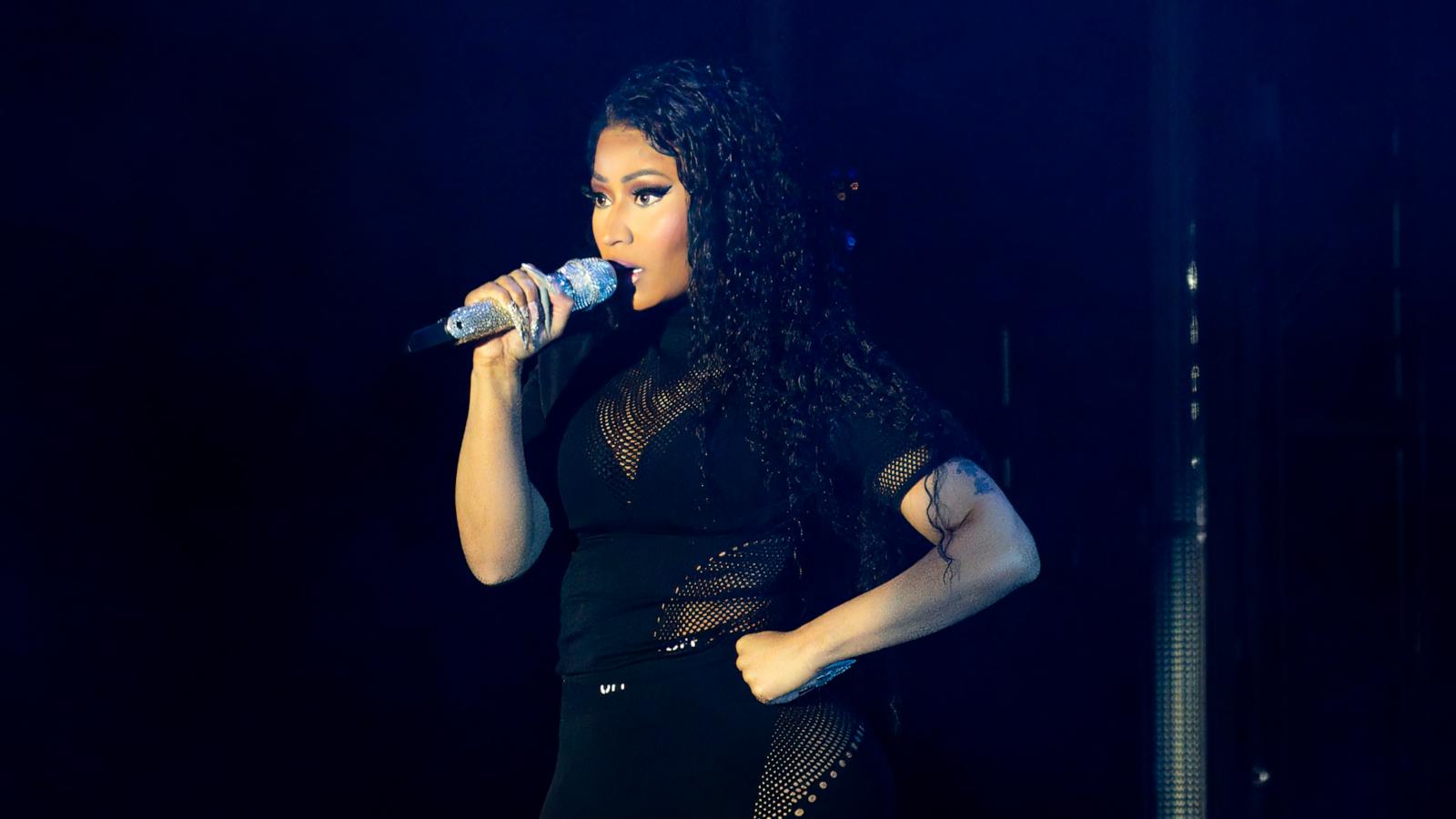 PHOTO: In this April 7, 2024, file photo, Nikki Minaj performs during the 2024 Dreamville Music Festival in Raleigh, N.C.