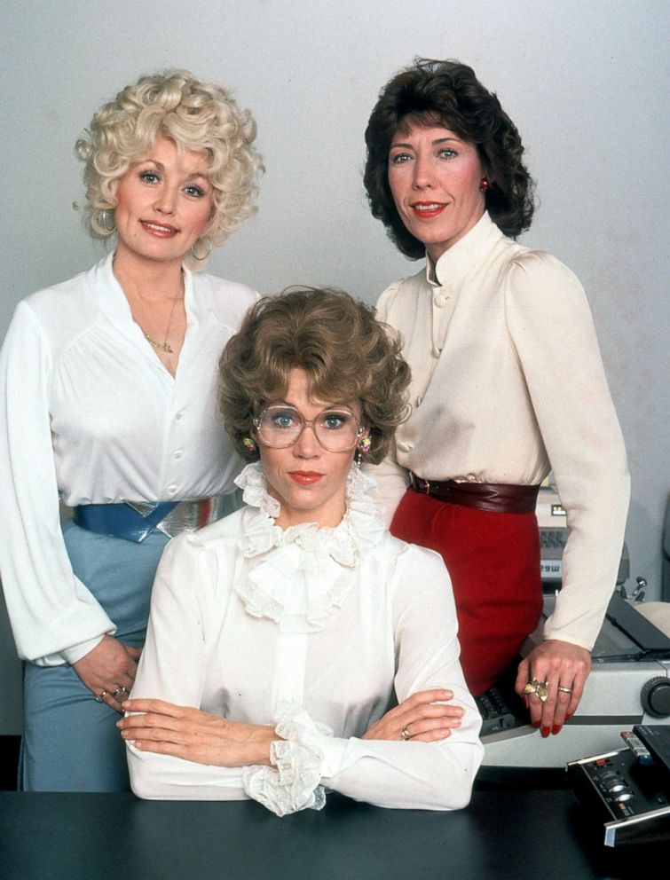 PHOTO: Dolly Parton, Jane Fonda and Lily Tomlin in publicity portrait for the film "Nine to Five," 1980.