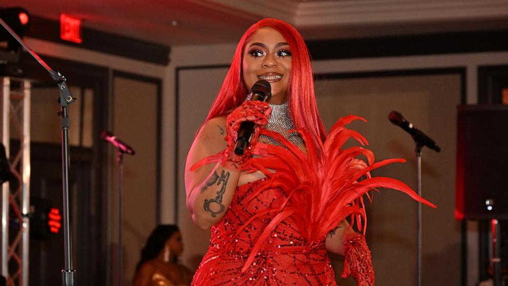 PHOTO: Singer Nivea performs onstage during the 2023 The Vision Community Foundation Black Tie Gala at The Whitley on July 14, 2023 in Atlanta, Georgia.