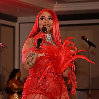 PHOTO: Singer Nivea performs onstage during the 2023 The Vision Community Foundation Black Tie Gala at The Whitley on July 14, 2023 in Atlanta, Georgia.