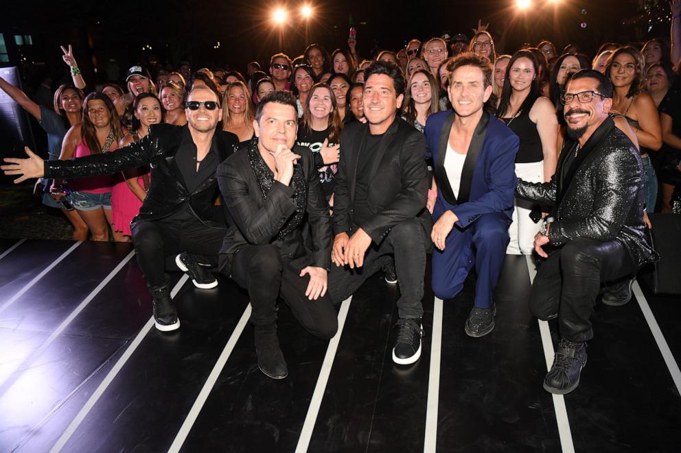 PHOTO: New Kids On The Block are seen at the launch party for "The Right Stuff," Sept. 19, 2024.Photos By Denise Truscello Las Vegas, Nevada