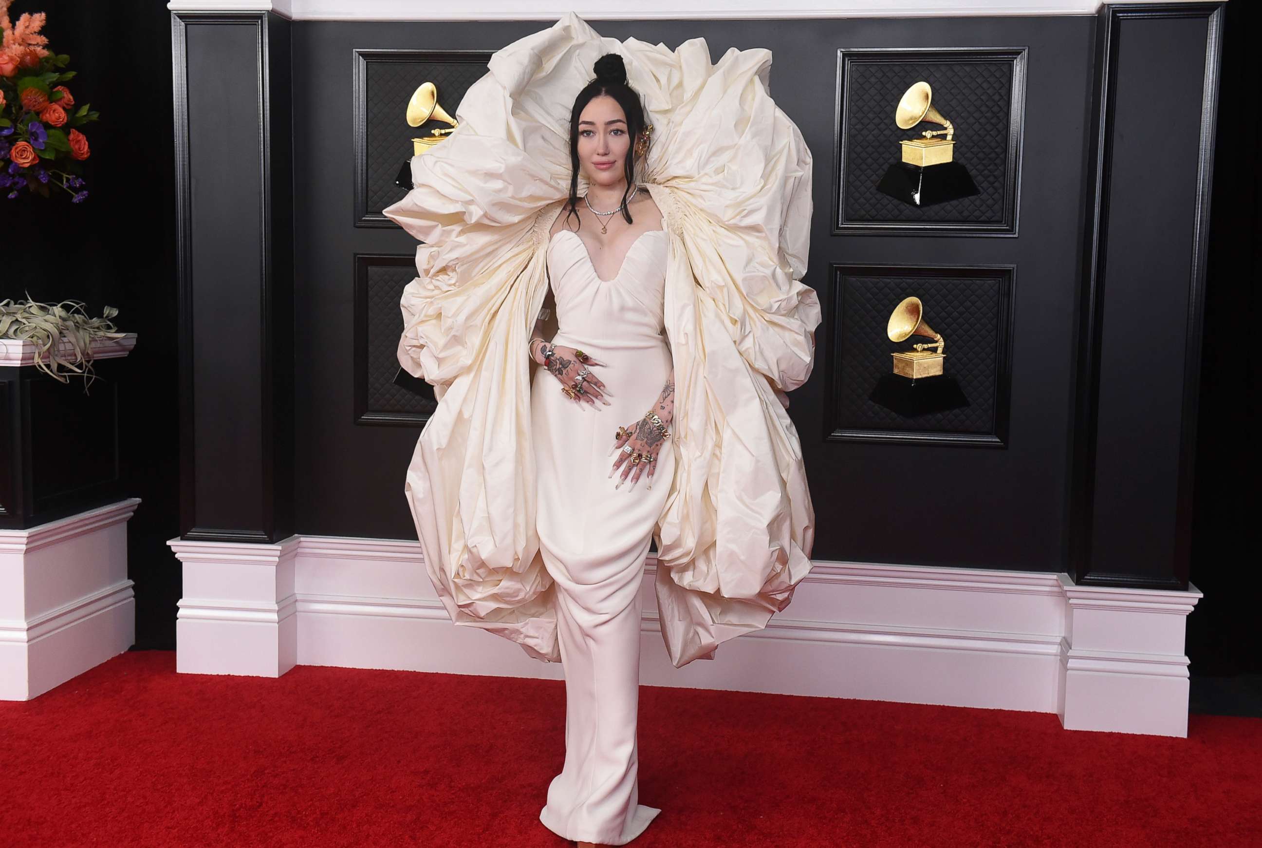 PHOTO: Noah Cyrus arrives at the 63rd annual Grammy Awards at the Los Angeles Convention Center, March 14, 2021.