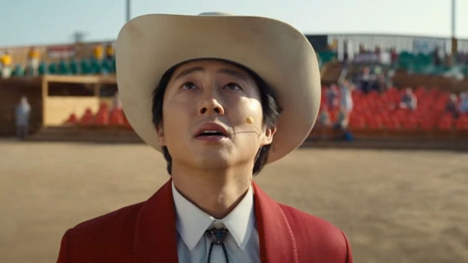 PHOTO: Steven Yeun is pictured in Universal's teaser trailer for Jordan Peele's latest thriller "Nope."