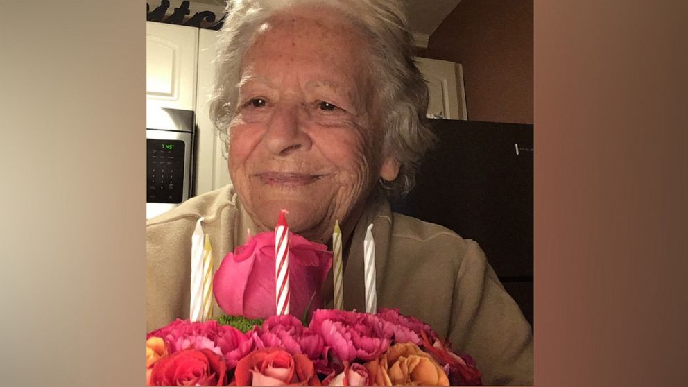 PHOTO: Norma Gregotio, 88, sang 'Happy Birthday' to herself in a video that has since gone viral on Tik Tok.