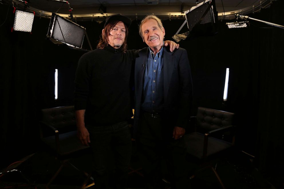 PHOTO: Reedus appears on "Popcorn with Peter Travers" at ABC News studios, Feb. 28, 2020, in New York.