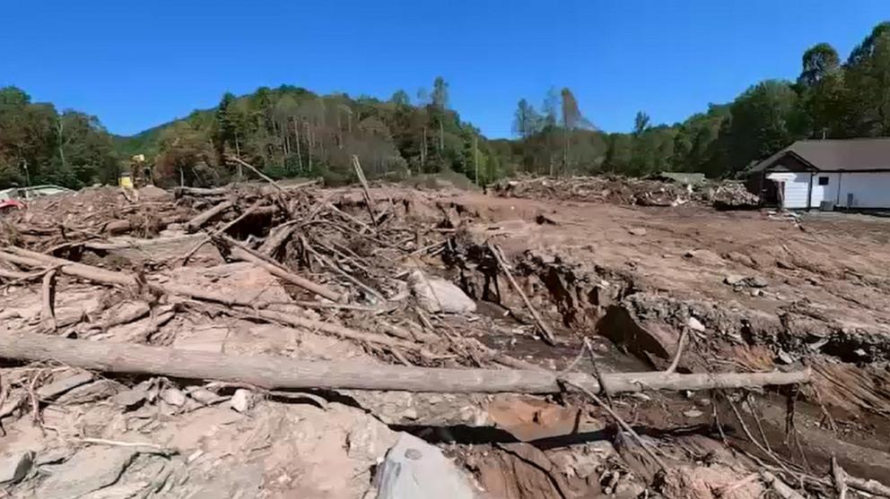 PHOTO: Hurricane Helene brought on a mudslide that wiped out Fairview, North Carolina, Jesse Craig’s hometown.