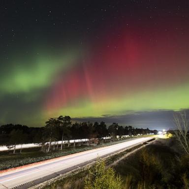 PHOTO: The aurora dances across the night sky over Princeton, Minnesota, November 11, 2025.