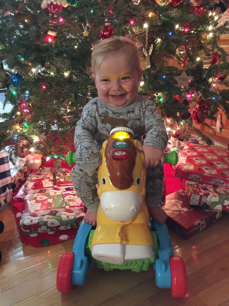 Baby Blaze Farnan, 1, was adopted on June 8, 2018 by Angela Farnan, a primary charge nurse, after she cared for him at OSF Children's Hospital of Illinois during and after his heart surgery.