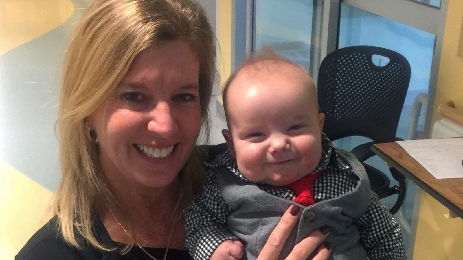 PHOTO: Angela Farnan, a primary charge nurse in the pediatric intensive care unit at OSF Children's Hospital of Illinois, adopted her son Blaze, 1, after caring for him in the ICU.