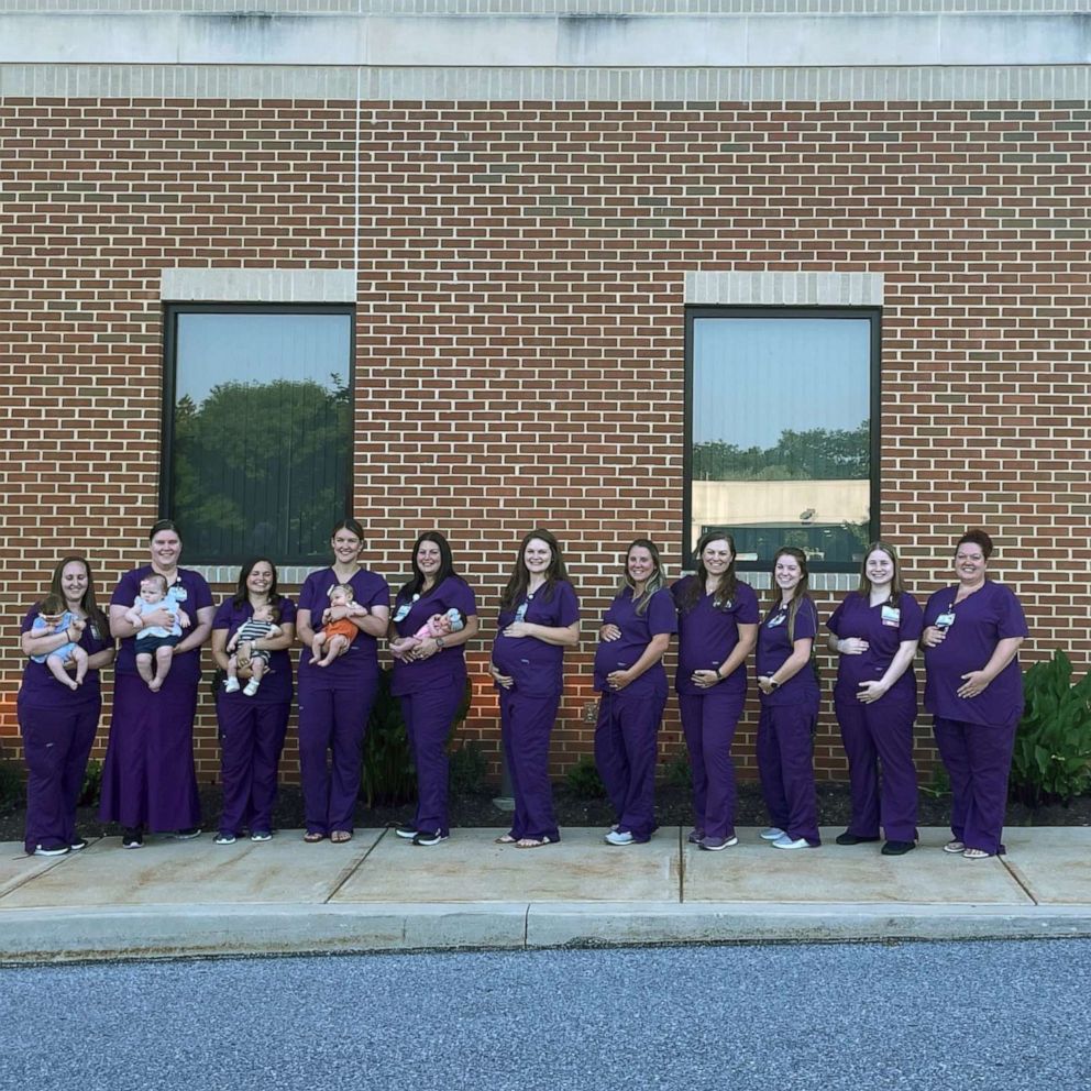 VIDEO: 11 nurses at the same hospital get pregnant in the same year