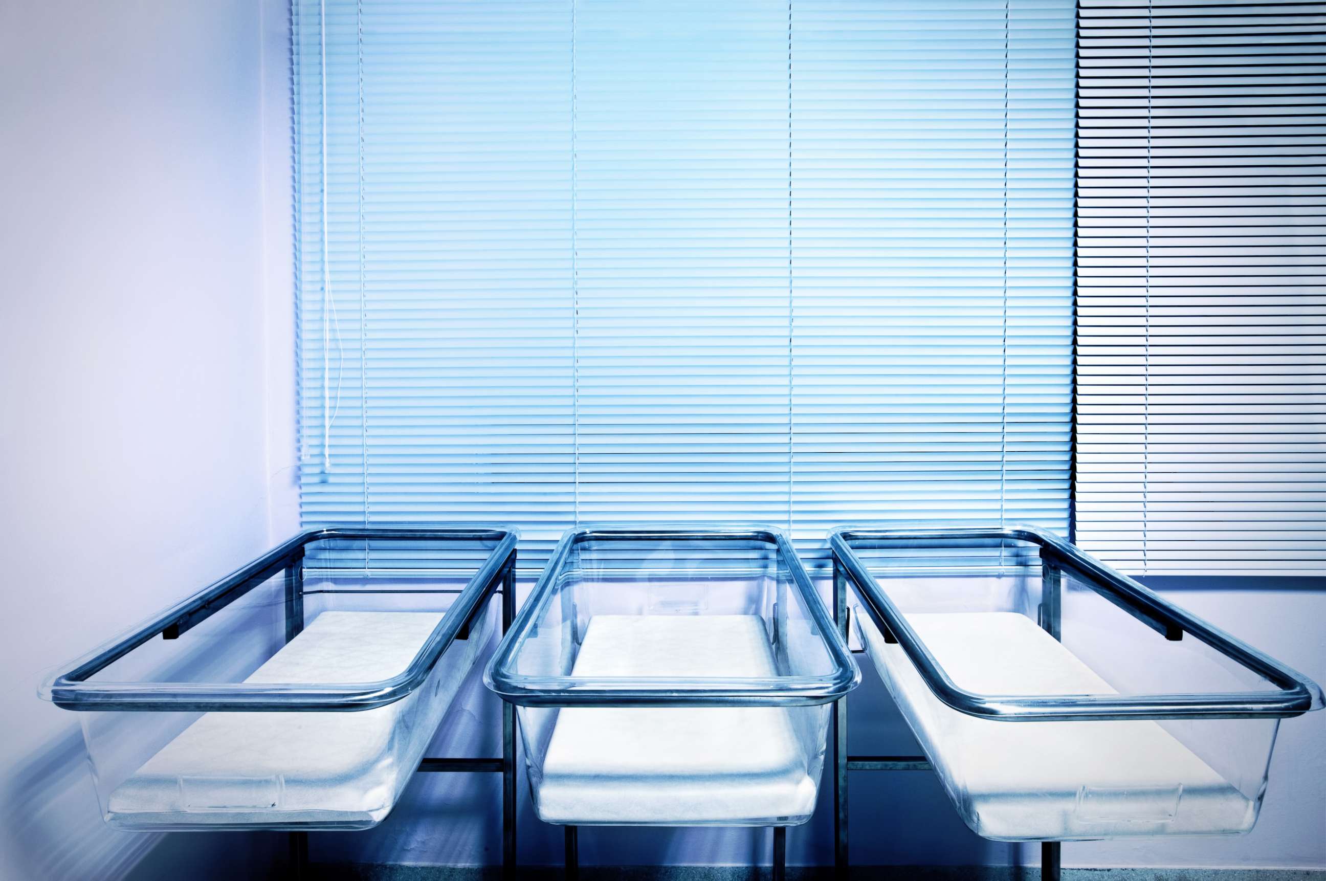 PHOTO: Baby cribs are seen at a maternity ward in this undated stock image.