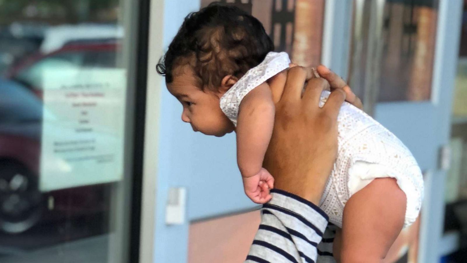 PHOTO: Chris Brown holds his four-month-old daughter Leilani Brown.