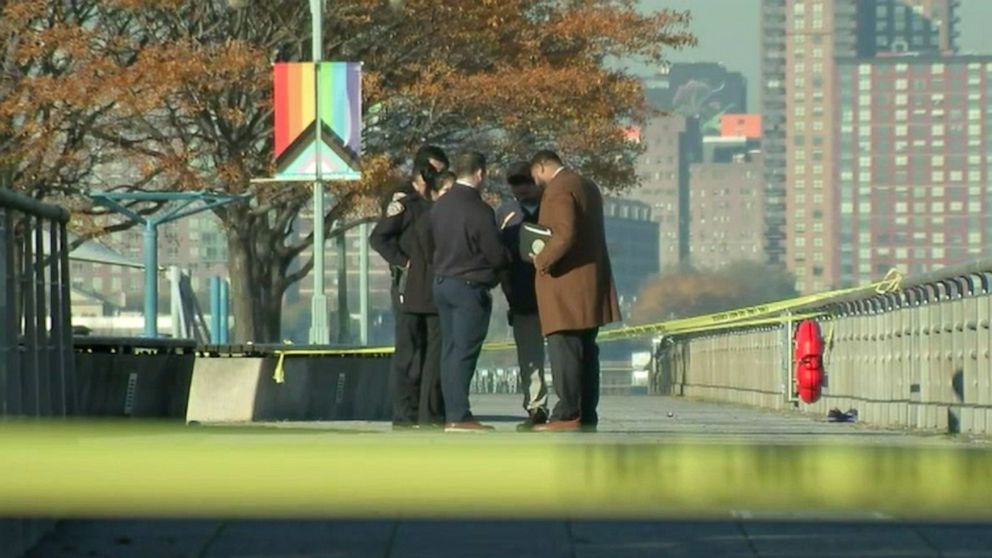 The woman was jogging along West Side Highway at about 5:30 a.m Thursday., when a man attacked her from behind, according to the New York Police Department.