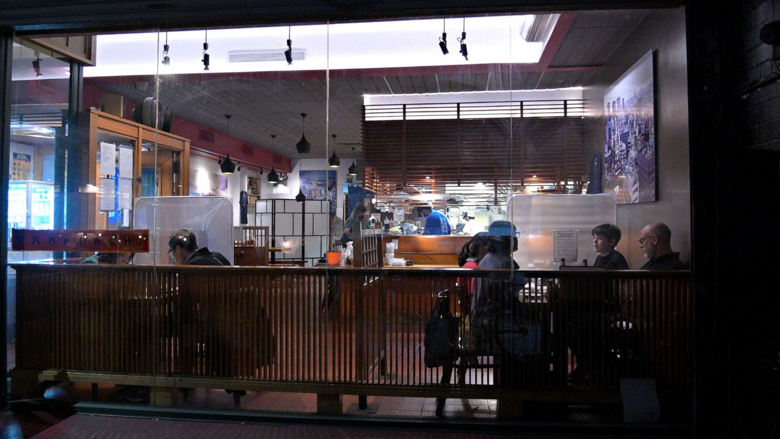 PHOTO: People dine inside a restaurant on Nov. 09, 2020 in New York City.