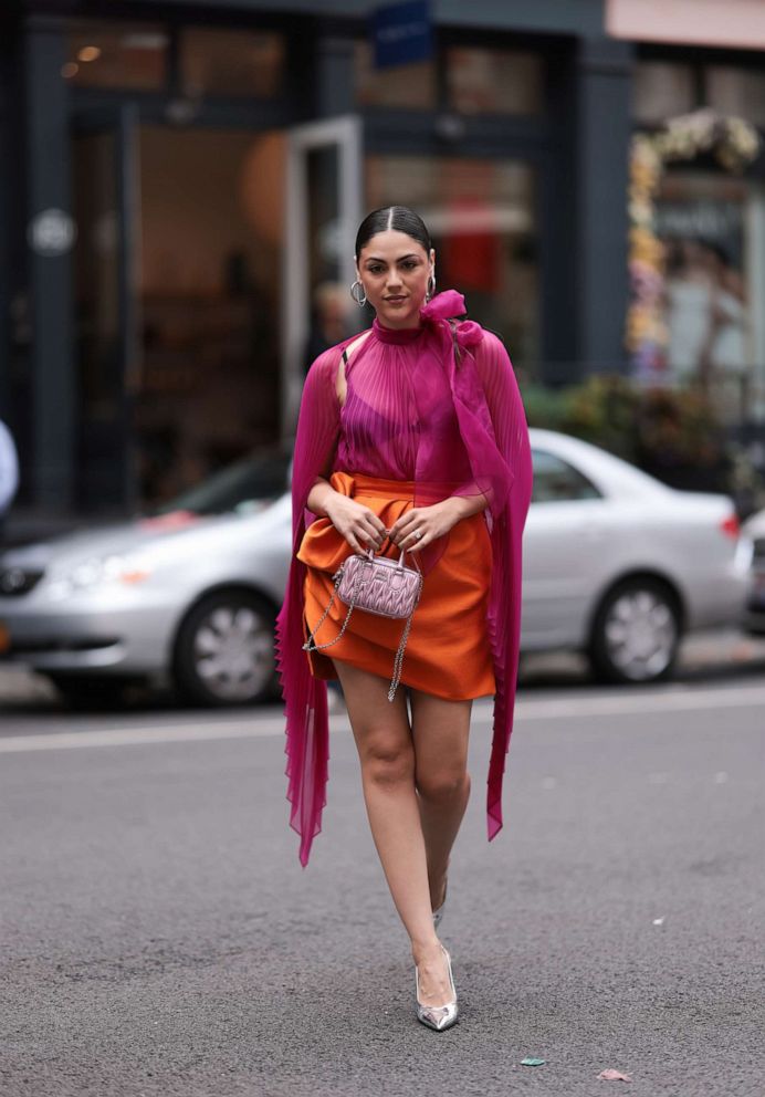 PHOTO: Oralia A. Villarreal CantuÌ is seen before the Bibhu Mohapatra Fashion Show, Sept. 13, 2023, in New York.