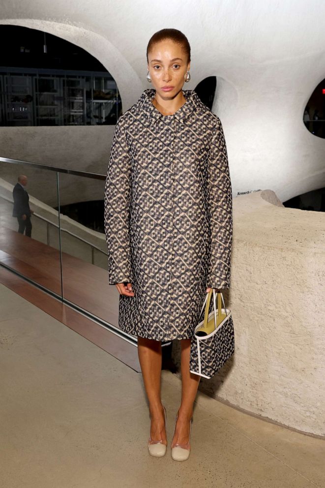 PHOTO: Adwoa Aboah attends Tory Burch Spring/Summer 2024 New York Fashion Week - Front Row, Sept. 11, 2023, in New York.