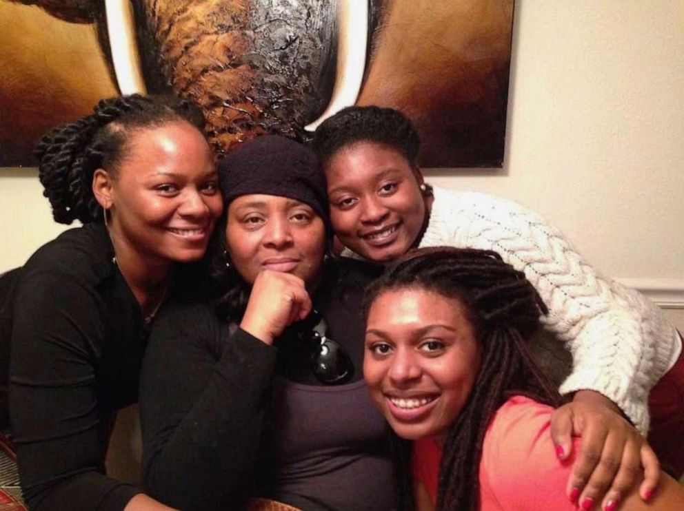 PHOTO: Wanda Fields poses for a photo with her three daughters, including Nyomi Jackson.