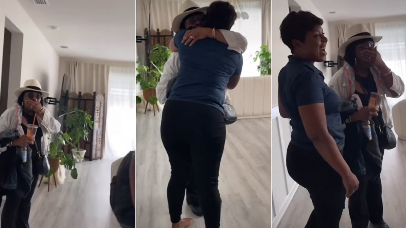 PHOTO: Nyomi Jackson surprised her mom, Wanda Fields, with her new home, which she had led her mom to initially believe was an Airbnb rental home.