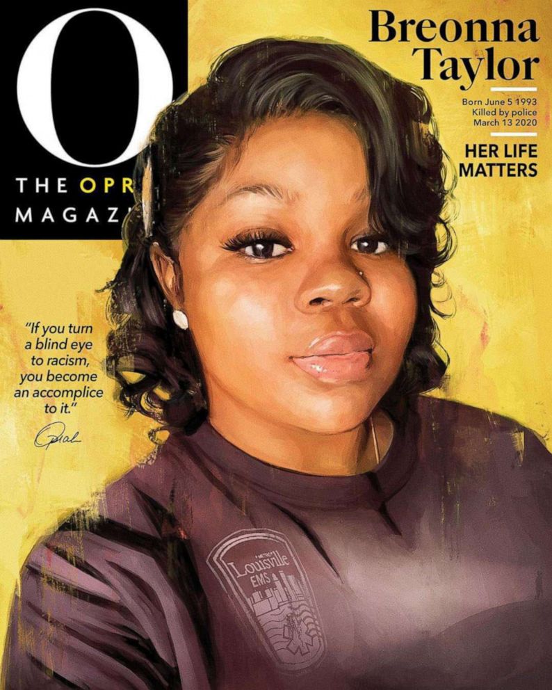 PHOTO: Breonna Taylor is seen on the lates cover of O Magazine.