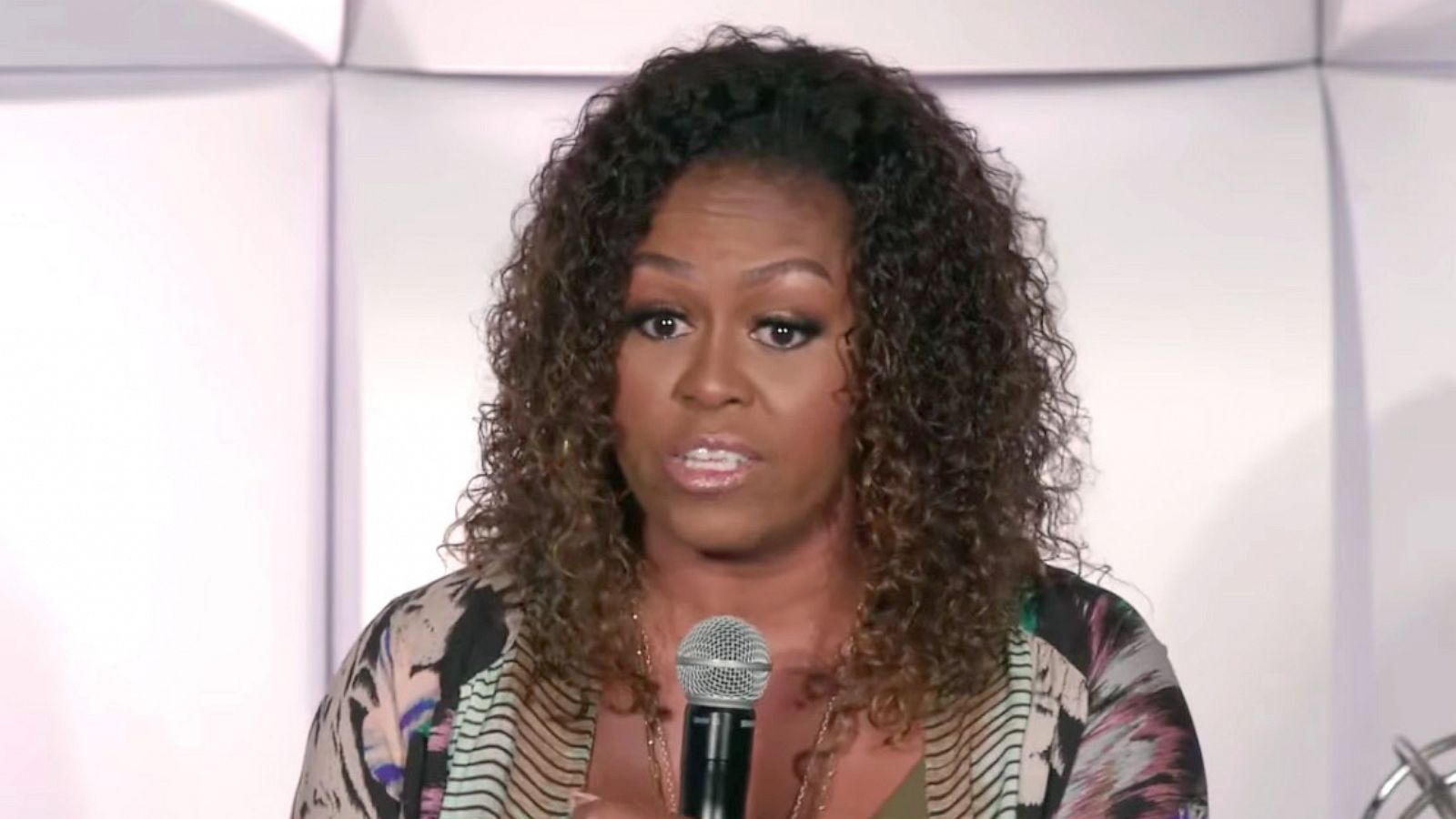 PHOTO: Michelle Obama speaks during the Beating the Odds Summit at Howard University in Washington D.C., July 23, 2019.