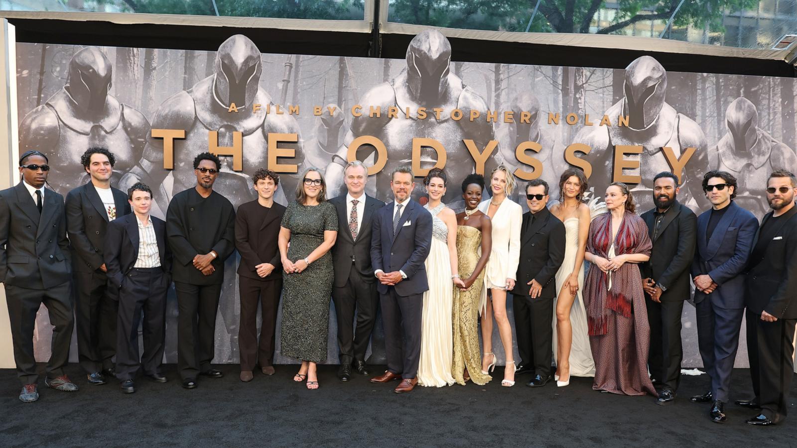 PHOTO: The cast attend the premiere of "The Odyssey" July 14, 2026 in New York City.