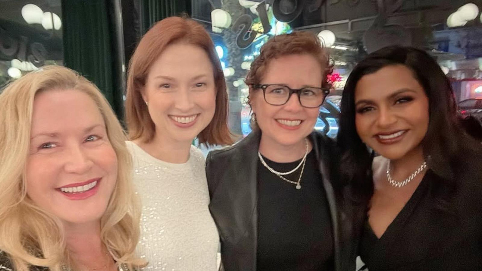 PHOTO: Angela Kinsey, Ellie Kemper, Jenna Fischer and Mindy Kaling appear in this image shared by Kemper on Instagram.