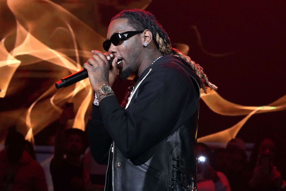 PHOTO: FILE - Offset performs at Cardi B and Offset Headline Hall of Fame Party 2023 at Gila River Resorts & Casinos - Wild Horse Pass, Feb. 11, 2023 in Chandler, Arizona.