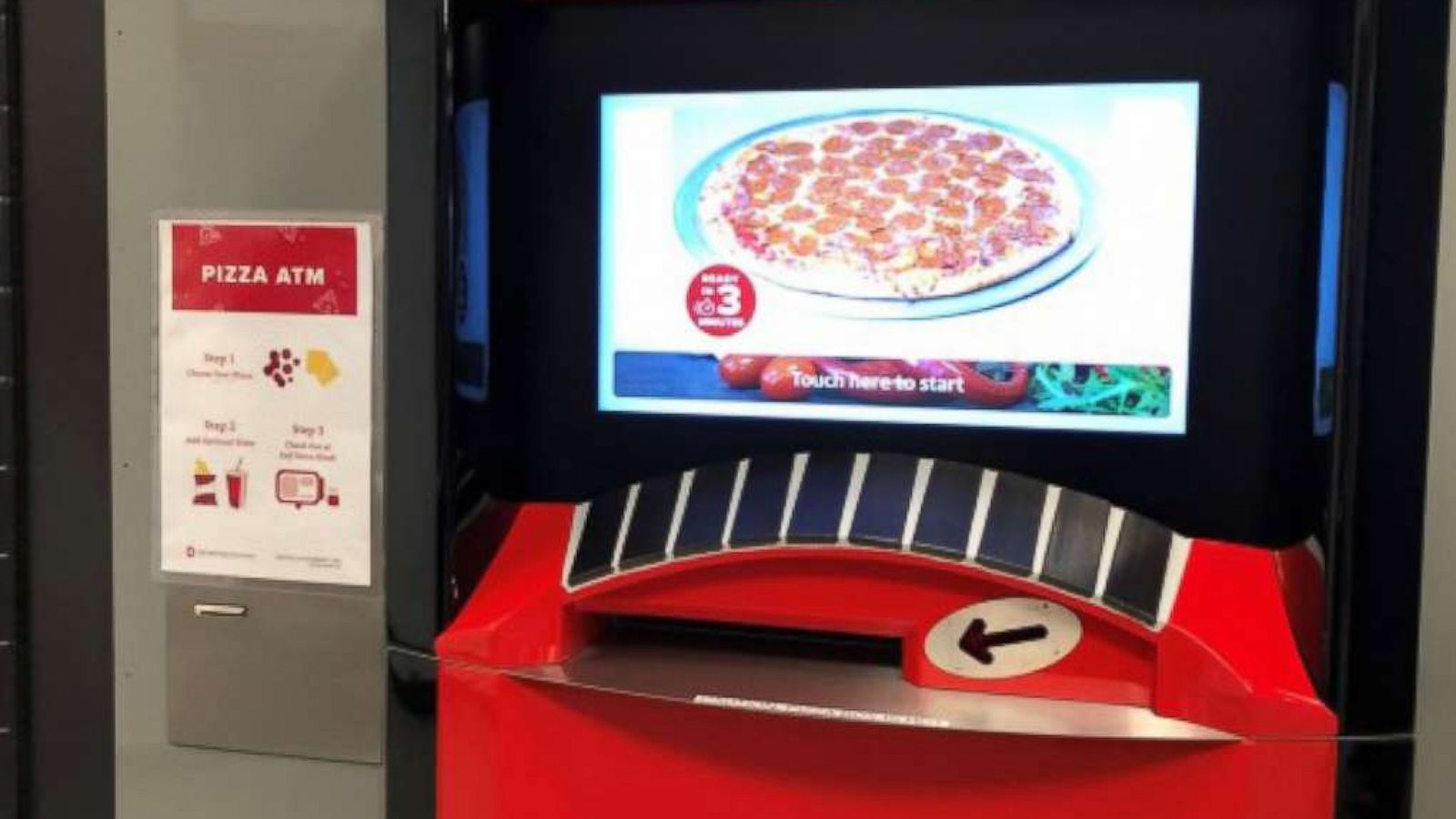 PHOTO: A pizza vending machine in the Morrill Tavern at Ohio State University.