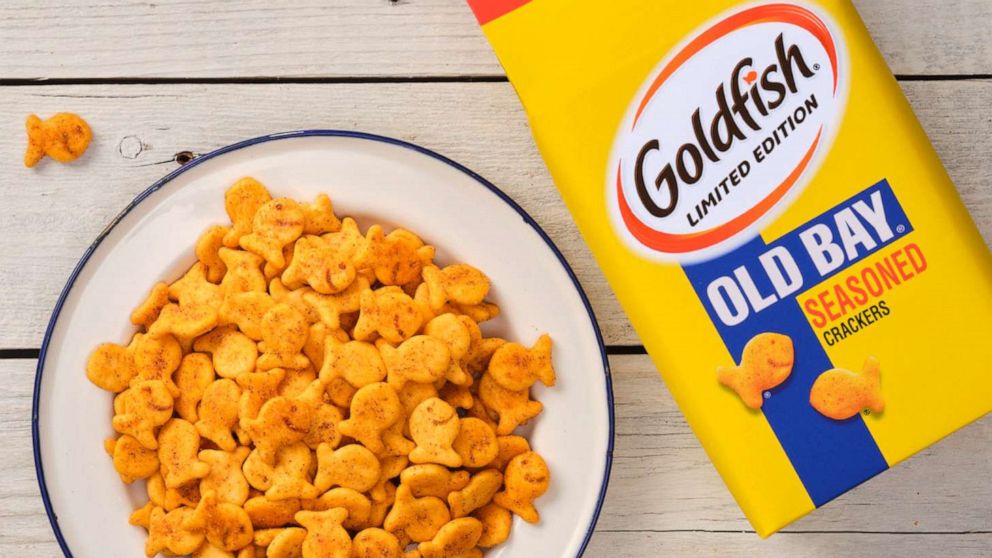 PHOTO: New limited-edition Goldfish with Old Bay seasoning.