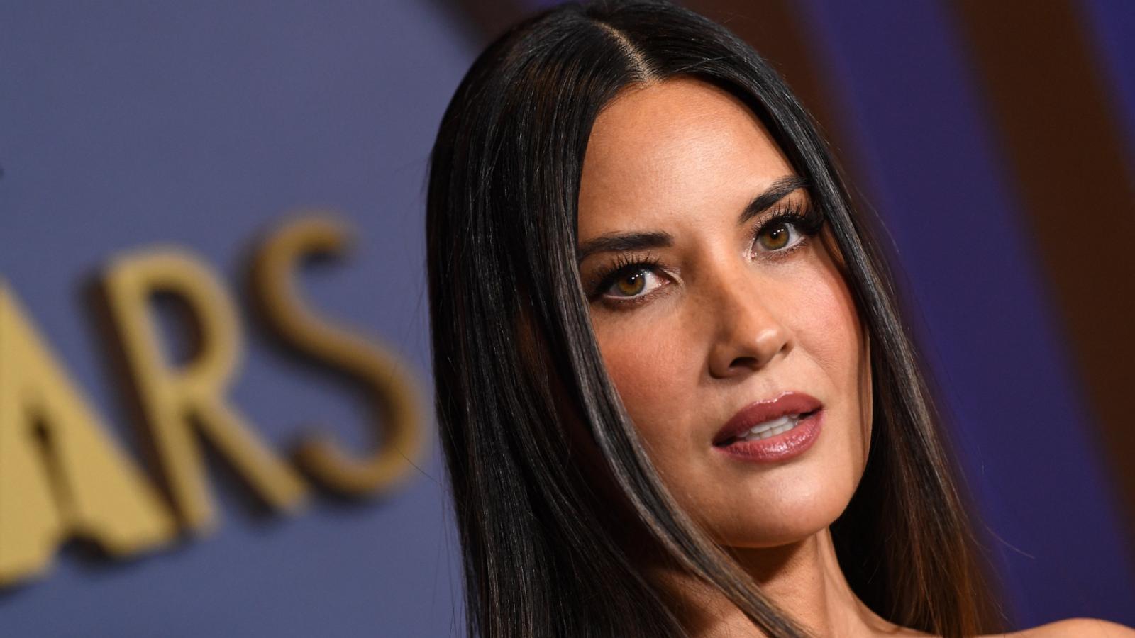 PHOTO: US actress Olivia Munn arrives for the Academy of Motion Picture Arts and Sciences' 14th Annual Governors Awards at the Ray Dolby Ballroom in Los Angeles on Jan. 9, 2024.