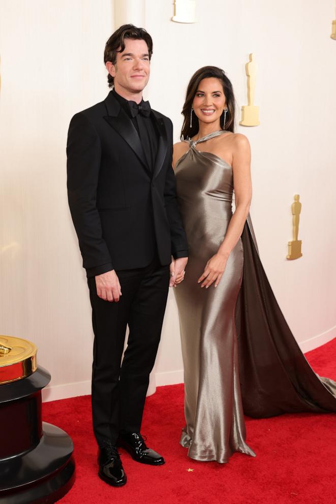 PHOTO: (L-R) John Mulaney and Olivia Munn attend the 96th Annual Academy Awards on March 10, 2024 in Hollywood.