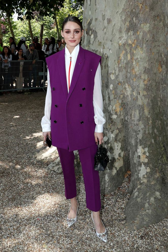 Olivia Palermo in Berluti at the Berluti Paris Menswear Fashion Week S/S  2020 Show