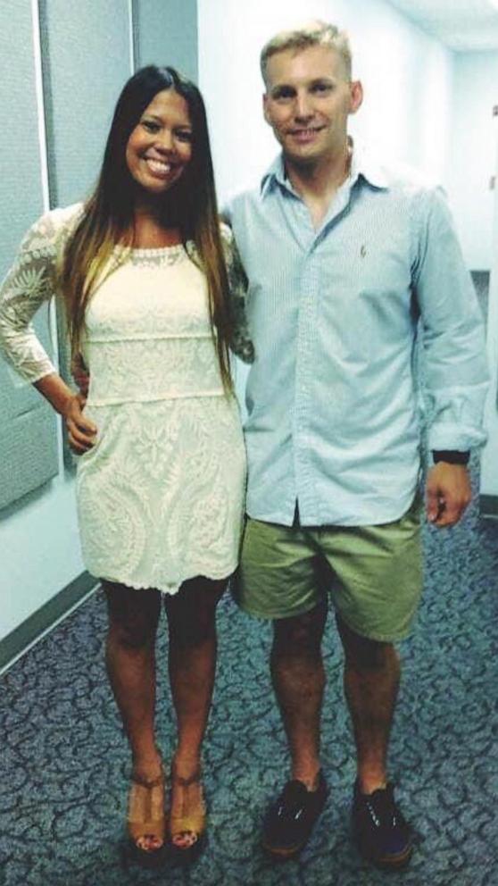 PHOTO: Ashley Olson and Willie Olson had dated for eight years before they married after Willie Olson joined the U.S. Navy. Their wedding was a quick affair at a courthouse in Pensacola, Florida.